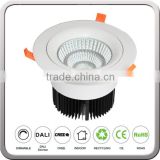 Retrofit recessed LED cob downlight 0-10V dimmable with 100lm/W cob down light