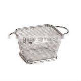 18-8 Stainless Steel Mini Chips Basket With 2 Loop Handle thumbnail-1