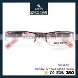 Fashion Design Metal Half-Rim Glasses Frame Women Hollow Pink/Gunmental/Silver/Bronze/Black Frame SM4022 thumbnail-5