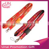 Factory hot sell jacquard weave lanyard with plastic buckle