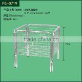 Chrome Finished Basket for Clothes Store thumbnail-2