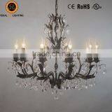 Vintage Chandelier Lamp IC4061-10RU Chandelier Light Crystal Lighting Zhongshan Lighting