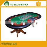 China made used casino poker tables deluxe poker table with solid wood legs