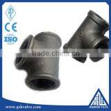 3/4"galvanized/black Color Cast Iron Pipe Fitting Equal Tee