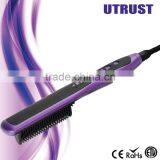 Hot Selling High Quality Hair Straightener Brush Lcd Digital Display Hair Straightener Brush