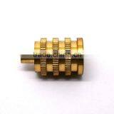 Factory Directly Sale Cnc Knurled Brass Inside Thread Machine Parts thumbnail-6