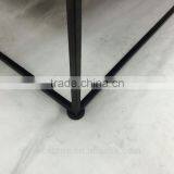 Cheap Modern Carrara White Marble Top Black Steel Coffee Table thumbnail-5