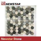 Newstar Good Quality Grey And White Marble Types Of Marble Mosaic thumbnail-2