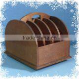 Factory Handmade Decorative Wooden Office File Rack Wholesale thumbnail-5