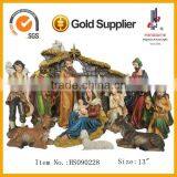 18 Inch Lively Resin Gift Christmas Decoration Nativity Set thumbnail-3