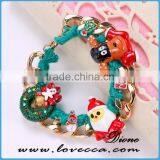 2016 Latest Design Merry Christmas Gift Jewelry Fashion Link Bracelets With Santa Claus and Reindeer thumbnail-6