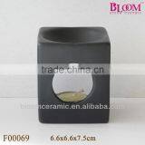 Square Black Ceramic Incense Burner thumbnail-1