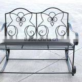 Outdoor Garden Metal Swing Bench thumbnail-1