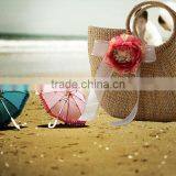 Lady tote bag straw bags cheap straw tote bag