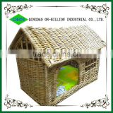 High quality custom wicker dog bed with canopy