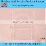 Crystal Acrylic Lucite Luxury Fancy Square Wedding Multiple Ring Box thumbnail-3