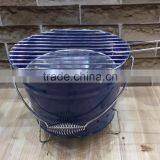 Portable Camping Garden Charcoal Barbecue Bucket BBQ Grill For Outdoor Cooking thumbnail-1