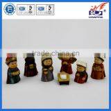 Antique Christmas Polyresin Cartoon Nativity Set thumbnail-1