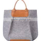 Wholesales Cheaper Custom Logo Handmade Felt Non Woven Lady Shopping Bag Women Handbags China Suppliers thumbnail-1