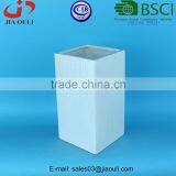 Dehua Porcelain Hot Sales Ceramic Tall Square Vase, Ceramic Vase in White thumbnail-1