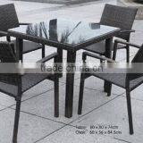 2014 Classic Style Outdoor Rattan Dining Furniture Wicker Table and Chairs 5pcs thumbnail-1