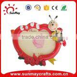 Polyresin cartoon bee photoframe for kids