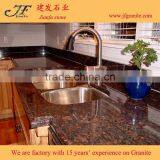 2017 New Antique Tan Brown Granite Kitchen Countertop With Stainless Steel thumbnail-1