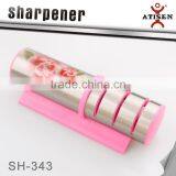 With Flower Style 3 Stage Stanless Steel Round Knife Sharpener thumbnail-2