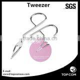 Scissors Shaped Handle Facial Hair Eyebrow Tweezer thumbnail-1