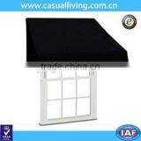Black Outdoor Awning With Heavy Fabirc and Arm thumbnail-1