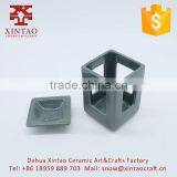 Home and Garden Custom Square Ceramic Candle Holder thumbnail-1