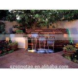 Decription From Eruope Indoor Small Artificial Two Layers Waterfall Fountain With Lights for Sale thumbnail-2