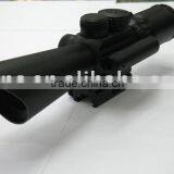 Compact 3.5-10X40 Rifle Scope Red Green Mil-Dot Reticle With Side Attached Red Laser Sight Combo thumbnail-1
