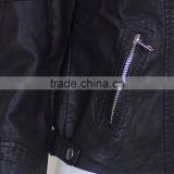 2016 Wholesale Women Motocycle Jacket Cool Fashion PU Leather Jacket for Women thumbnail-5