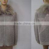Erdos Cashmere Sweater for Women With Genuise Raccoon Collar thumbnail-1