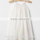 Eyelet Border Dress Pretty Floral Print Baby Kid Dress Gril Dresses HSD5152 thumbnail-1