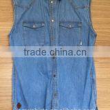 Fashion Sleeveless Denim Shirts for Man thumbnail-1