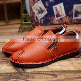 Dark Blue Genuine Leather Men Business Casual Shoes Fashion Best Quality, Lace up Relaxation Leather Shoes Men Fashion Style thumbnail-2