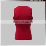 4 Needle 6 Thread Stitching Dri Fit Quick Dry Short Sleeve Rash Guard Vest Tank Tops thumbnail-6