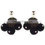 Bohemian Jewelry Fashion Colorful Pompln Alloy Earrings for Women thumbnail-6