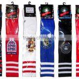 Solid Knee High Football Socks With Nylon Soccer Socks thumbnail-4