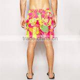 Mens Bright Color Hawaiian Swim Shorts Men thumbnail-2