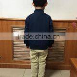 Custom Wholesale Plain Zip Front Bomber Jacket For Children thumbnail-2