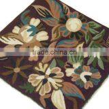 Chain Stitch Embroidery Cushion Luxury Floral Designer Toss Accent Sofa Pillow thumbnail-1