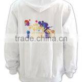 Trade Assurance BSCI Customized Design 2016 Embroidery/screenprint Wholesale White Hoodie thumbnail-4