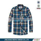 Mens Custom Flannel Shirts Checks Plaid Casual Shirts for Man Wholesale thumbnail-2