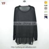 Black Design Hand-Knitted Models Sweaters For Girls thumbnail-1