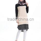 Chiffon Lose Muslim Tops Blouse For Ladies Islamic Tops Traditional Clothing East Saudi Arabia Shirt thumbnail-6