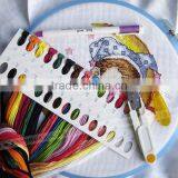 Cross Stitch Hoop Crystal Embroidered Collar Diameter 15cm thumbnail-2