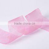 36mm Wide Solid Sheer Ribbon, Woven Edged Chiffon Ribbon thumbnail-2